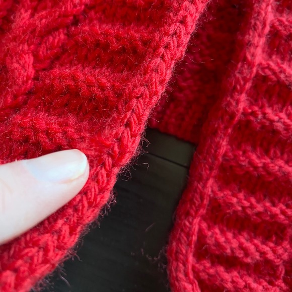 Kiloran Knitwear Sweater Medium Cardigan Fisherman cable knit Ireland Wool - Picture 4 of 8